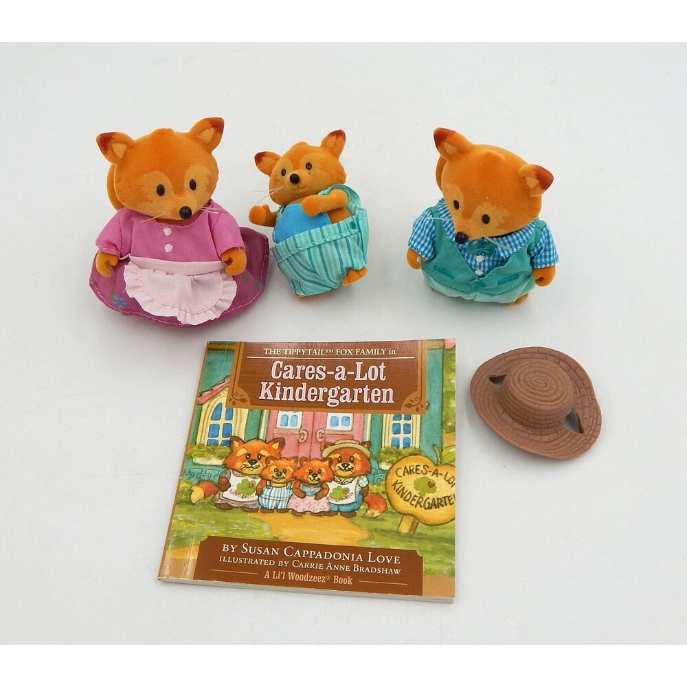 Li'l Woodzeez Tippytail Family Set of 3 Fox Maison Battat Care-A-Lot Kindergarte